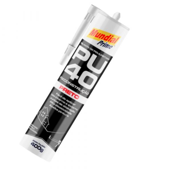 Selante PU40 Preto 400g Mundial Prime 