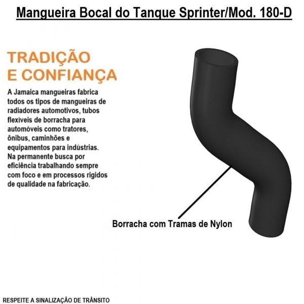 Mangueira Bocal do Tanque Sprinter/Mod. 180-D