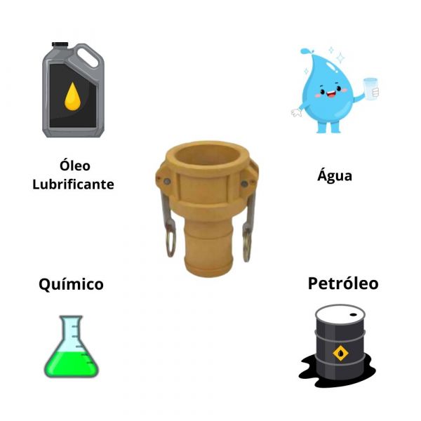 Acoplador Engate Rápido Fêmea x Espigão 2”x2