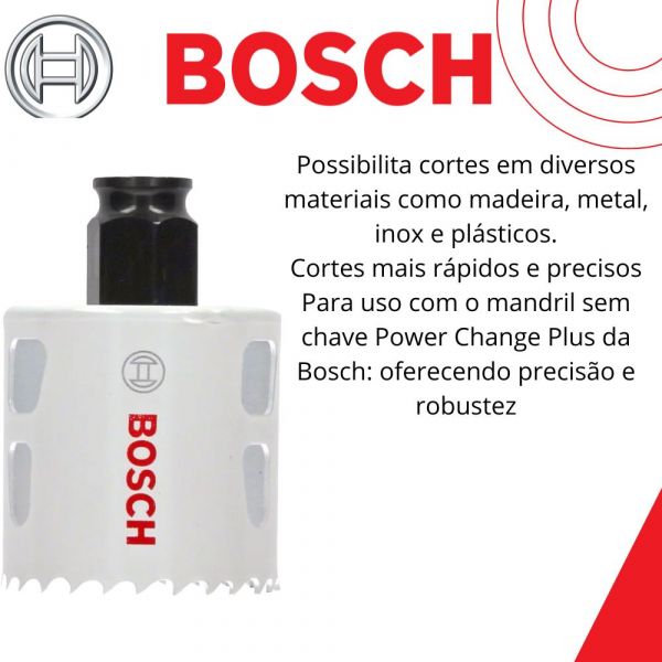 Serra Copo 40mm Bcobalto Wood+Metal Bosch 4212