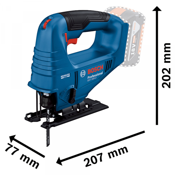 Serra Tico-Tico GST 183-LI com 1 Lâmina Sem Bateria Bosch 