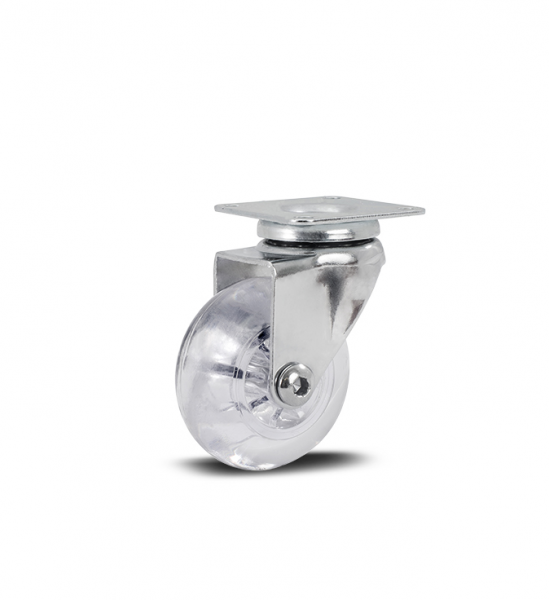 Rodizio 210 Placa Giratória Com Roda em Silicone 45kg