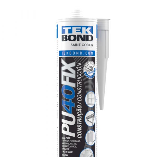 Silicone PU40FIX Preto 387g Tekbond