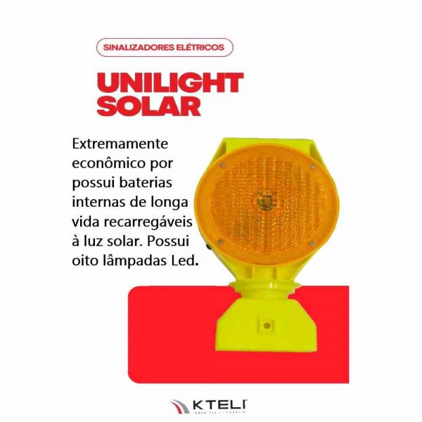 Sinalizador Solar Unilight 1143 Kteli
