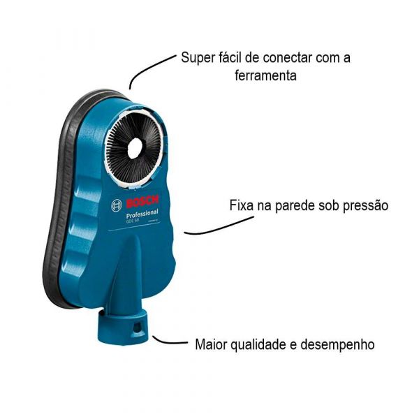 Sistema de aspiração de pó Bosch GDE 68 para perfurações até 68 mm