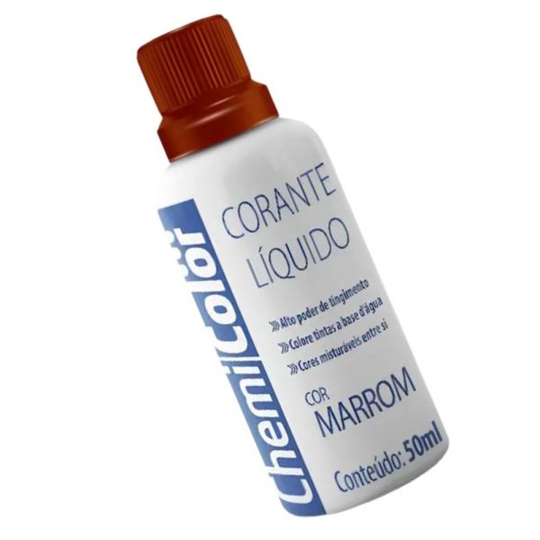 Corante Líquido Marron 50ml Chemicolor