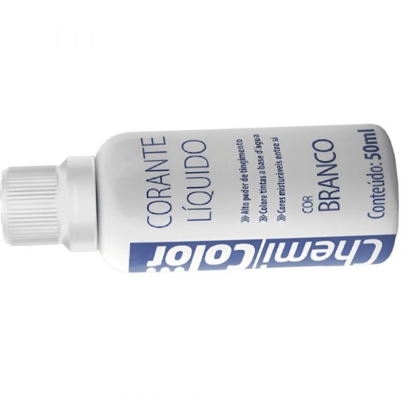 Corante Líquido Branco 50ml Chemicolor