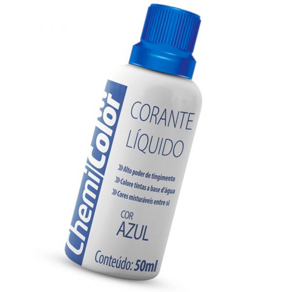 Corante Líquido Azul 50ml Chemicolor