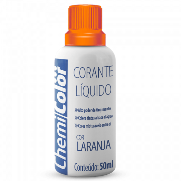 Corante Líquido Laranja 50ml Chemicolor