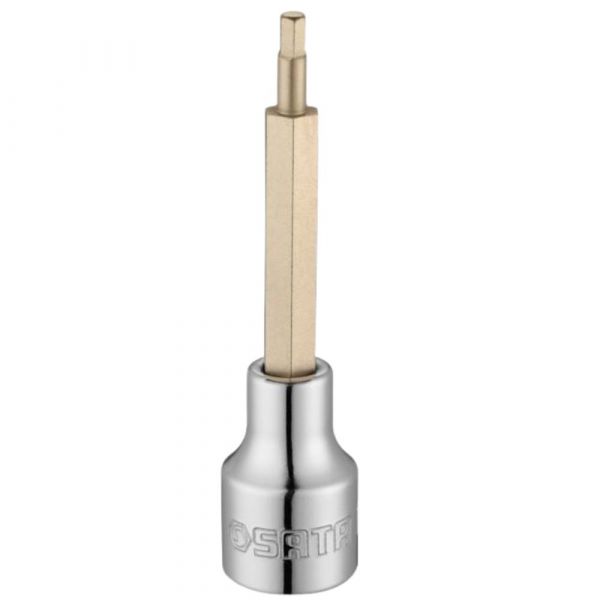 Soquete Bit Hexagonal Longo 1/2 Pol. x14mm Sata