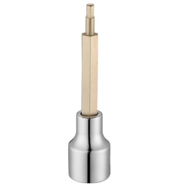 Soquete Bit Hexagonal Longo 1/2 Pol. x14mm Sata