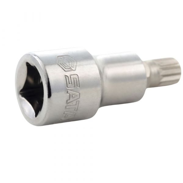 Soquete Bit Multidentado M16 1/2 Pol. x50mm Sata