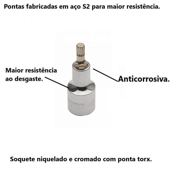 Soquete  Bit Hexagonal 1/2