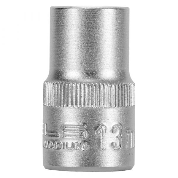 Soquete Sextavado Cr-V 13mm 1/2 Stels