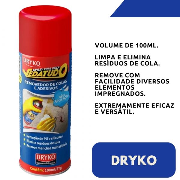 Spray Tira Cola Vedatudo 100 ml Dryko