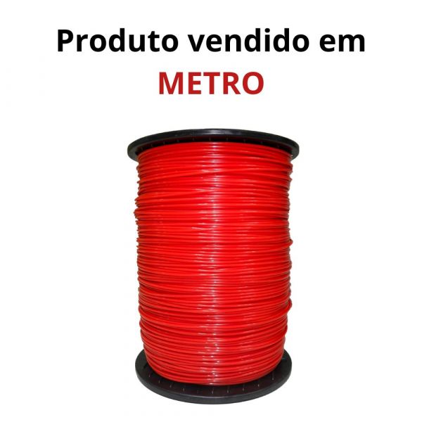 1 Metro de Fio de Nylon Para Roçadeiras 2,7mm Vermelho Stihl 