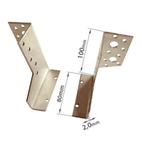 Suporte Ajustável para Vigas AB 80x100x2,0mm Minubras