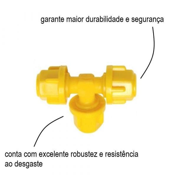 Tê de Comando para Irrigação 1/8