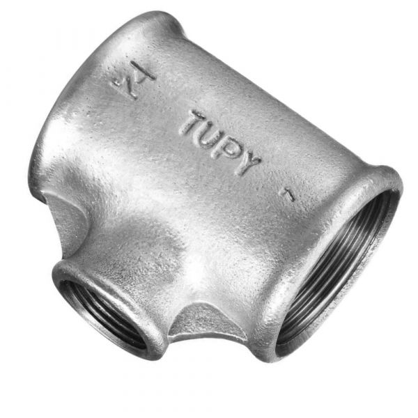 Tê de Redução Galvanizado 1.1/4 x 1 Pol. Tupy