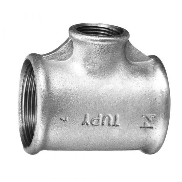 Tê de Redução Galvanizado 1.1/4 x 1 Pol. Tupy
