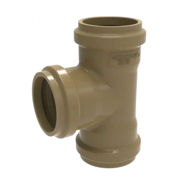 Tê PVC PBA Adutora BBB Junta Elástica DN50 x DE60 sem Anel Asperbras