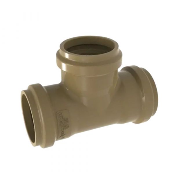 Tê PVC PBA Adutora BBB Junta Elástica DN50 x DE60 sem Anel Asperbras