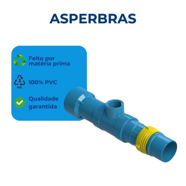 Saída Aspersor Sem Base PVC Irrigação Engate Roscável DN50X1
