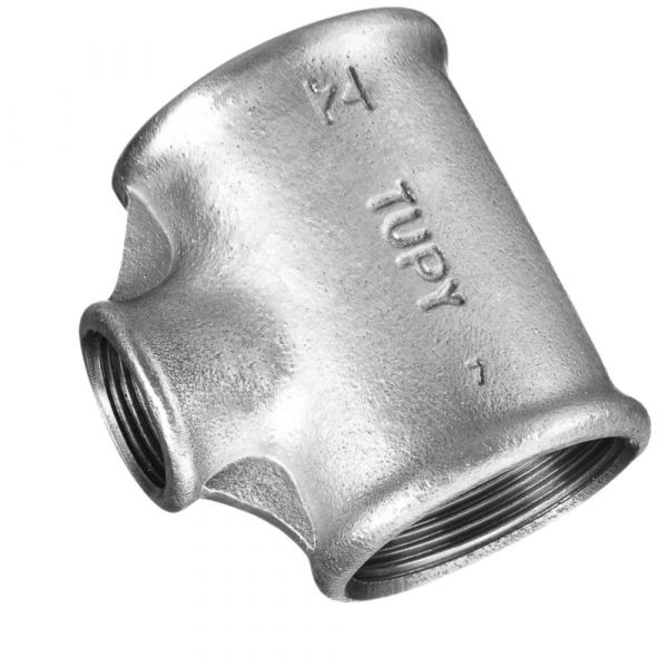 Tê Redução Galvanizado 2.1/2 x 1 Pol. Tupy