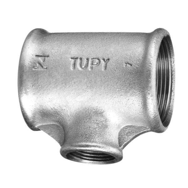 Tê Redução Galvanizado 2.1/2 x 1 Pol. Tupy