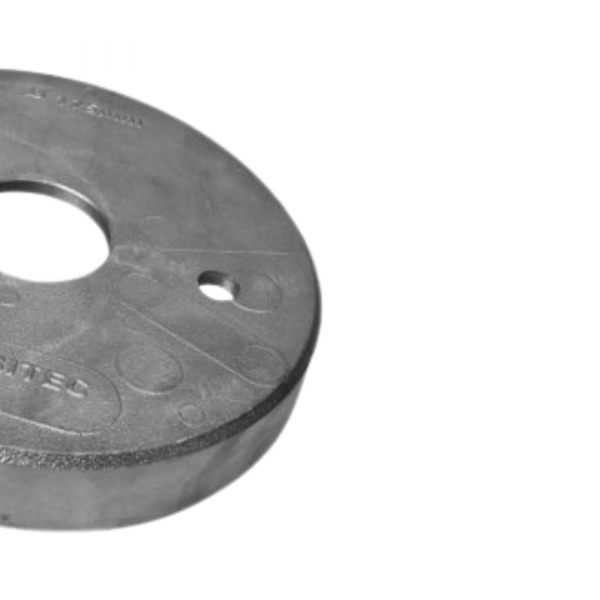 Tampa de Alumínio para Poço 175 x 35mm com Furo Gabitec