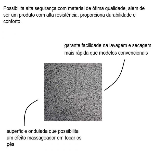 Tapete Vinil Silver 1,20m x 10mm Cinza Kapazi