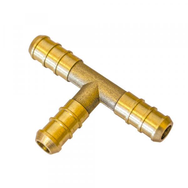 Tee Latão BM 1/4 x BM 1/4 x BM 1/4 Pol. Maqenge