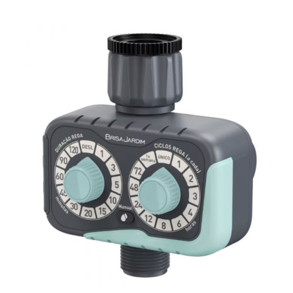Temporizador Pré-Programado para Irrigação 1 Saída Brisa Jardim