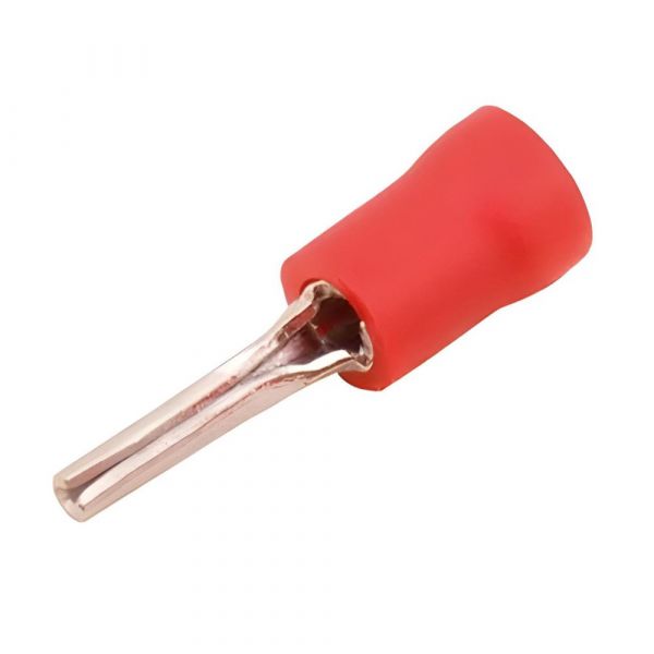 Terminal Pino Pré Isolado Vermelho Hellermanntyton