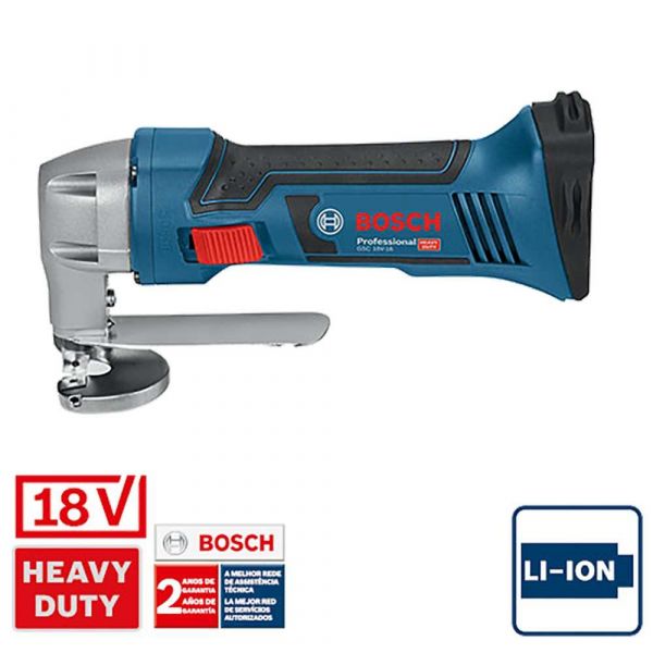 Tesoura faca a bateria Bosch GSC 18V-16  700W 18V SB