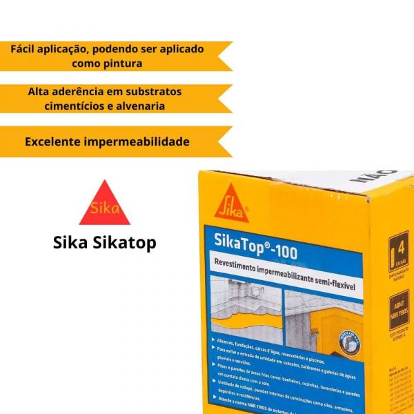 Sika Sikatop 100 Caixa 4Kg/L