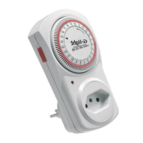 Timer Analógico Branco Autovolt 10A G-Light