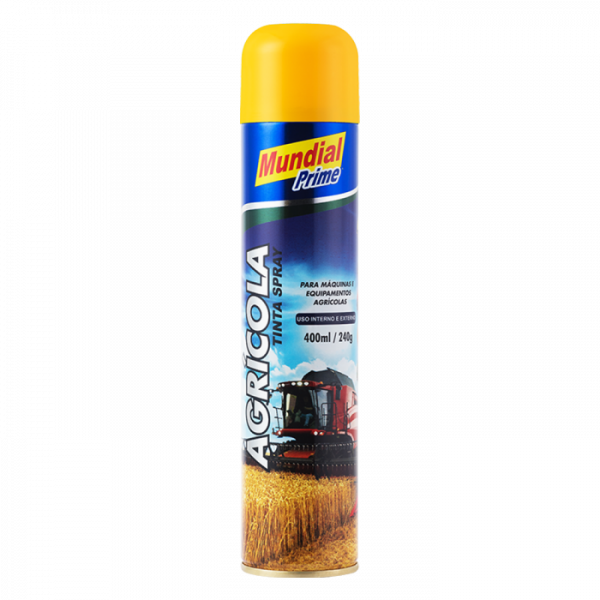 Tinta Spray Agrícola Amarelo 400ml Mundial Prime