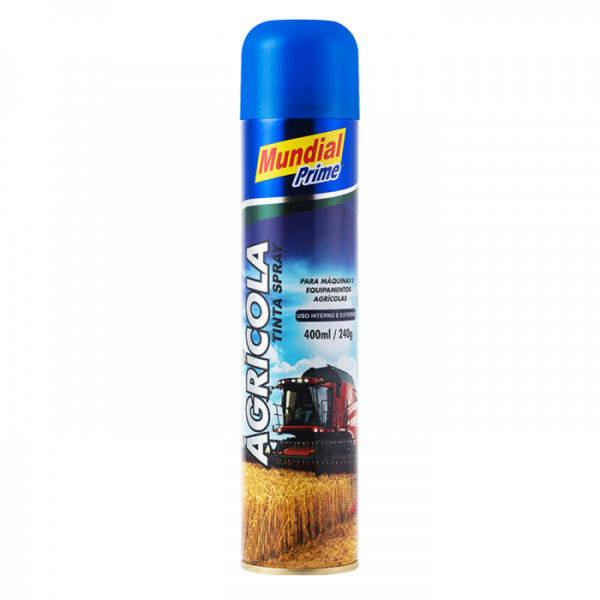 Tinta Spray Agrícola Azul 400ml Mundial Prime
