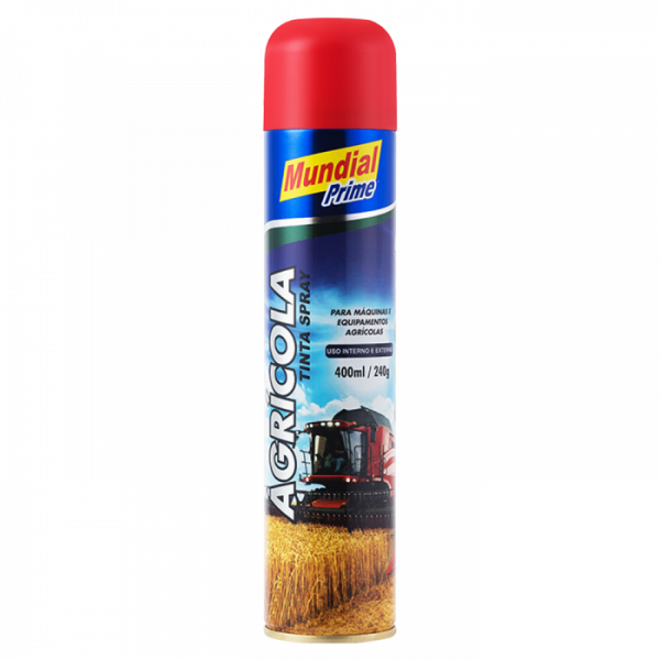 Tinta Spray Agrícola Vermelho 400ml Mundial Prime