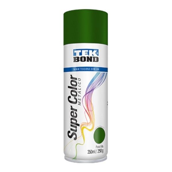 Tinta Spray Verde  Metálico 350ml Tek Bond
