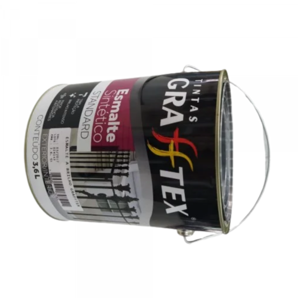 Tinta Brilhante Preto Fosco Dupla Função 3,6L Grafftex