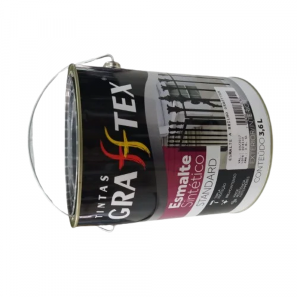Tinta Brilhante Preto Fosco Dupla Função 3,6L Grafftex