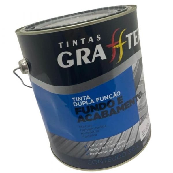 Tinta Dupla Função Brilhante Cinza 3,6L Grafftex 