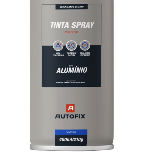 Tinta Spray Alumínio 400ml Autofix