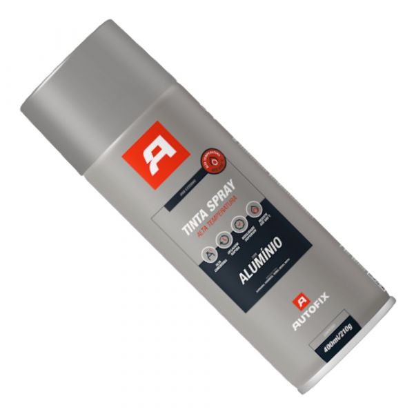Tinta Spray Alumínio Alta Temperatura 400ml Autofix
