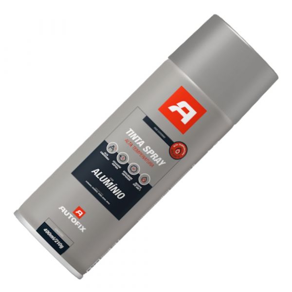 Tinta Spray Alumínio Alta Temperatura 400ml Autofix