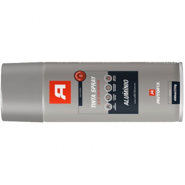 Tinta Spray Alumínio Alta Temperatura 400ml Autofix