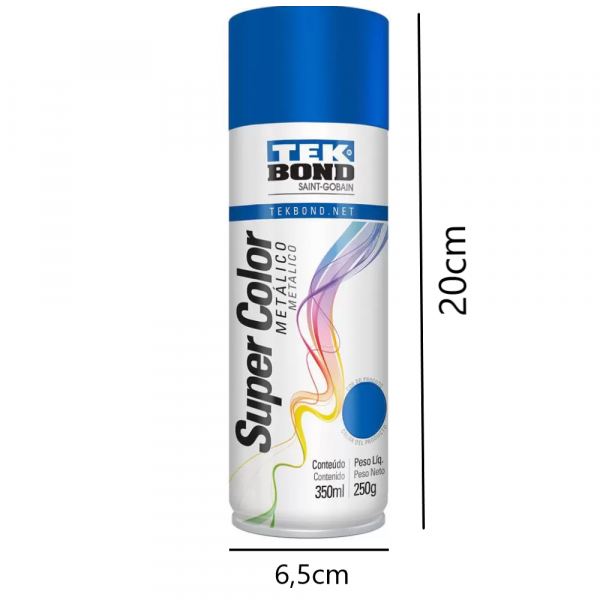 Tinta Spray Azul 350ml Tek Bond