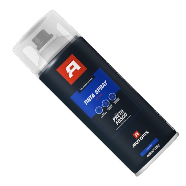Tinta Spray Preto Fosco 400ml Autofix